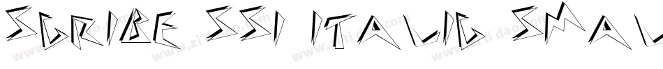 Scribe SSi Italic Small Caps字体转换
